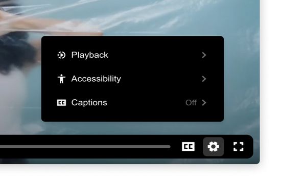 Barrierefreier Video Player
