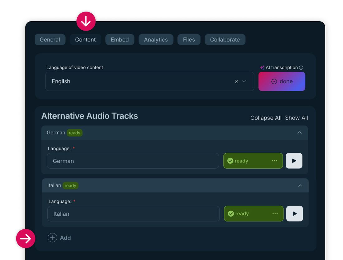 Como carregar mais do que uma faixa de áudio no Ignite