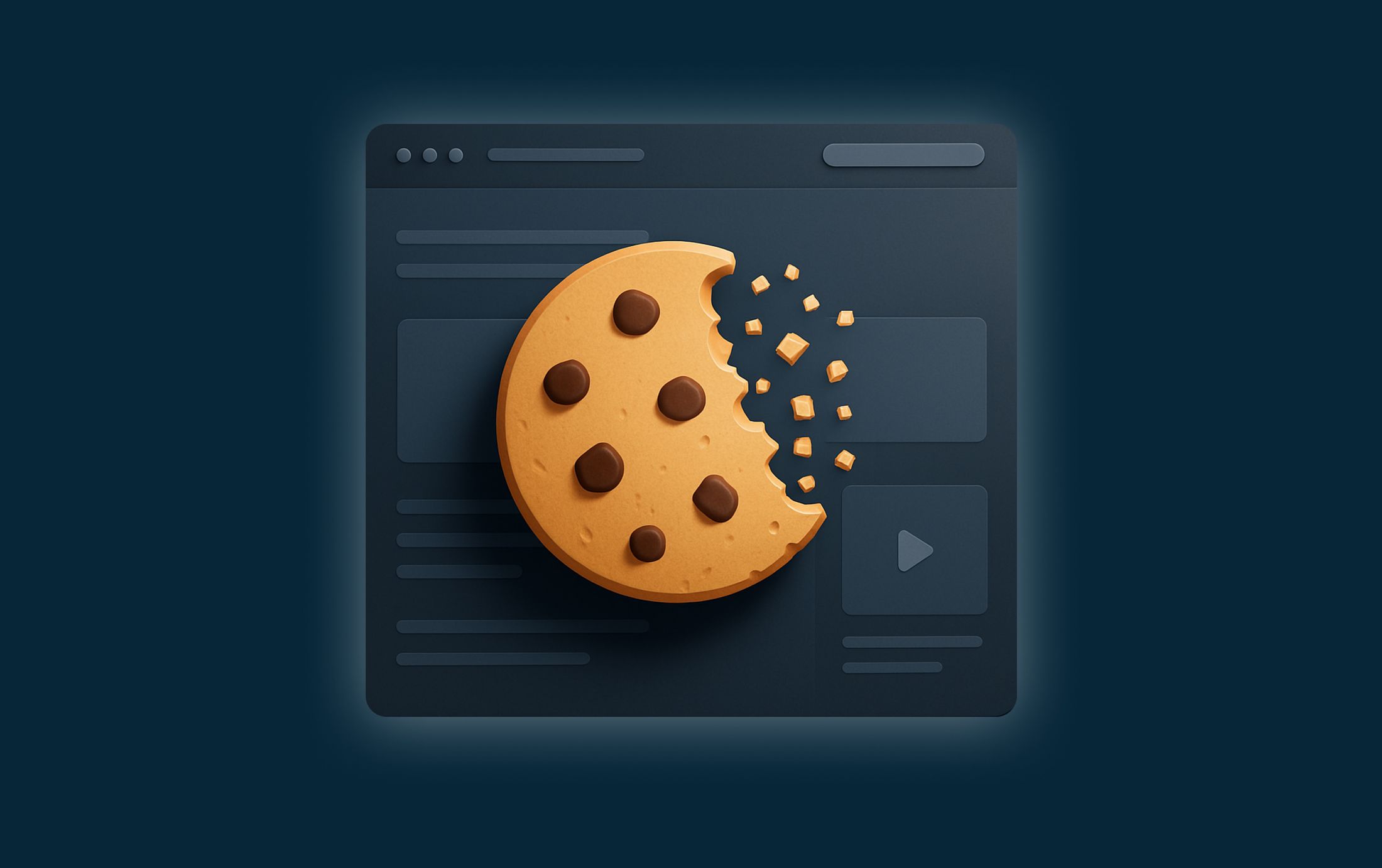 Ein riesiger Cookie auf einer Website