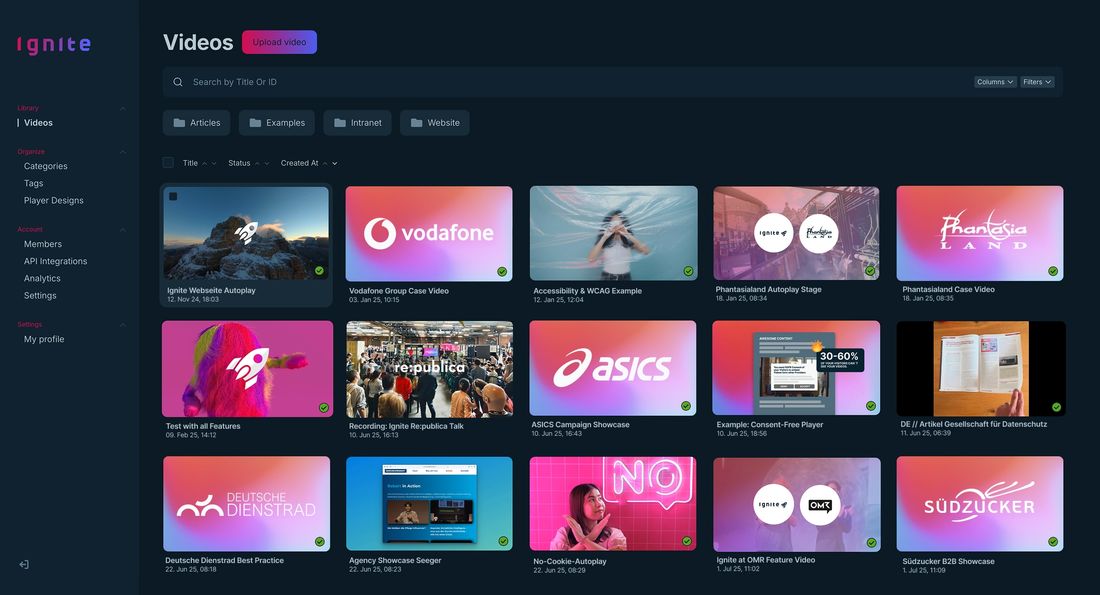 Ignite App Screenshot