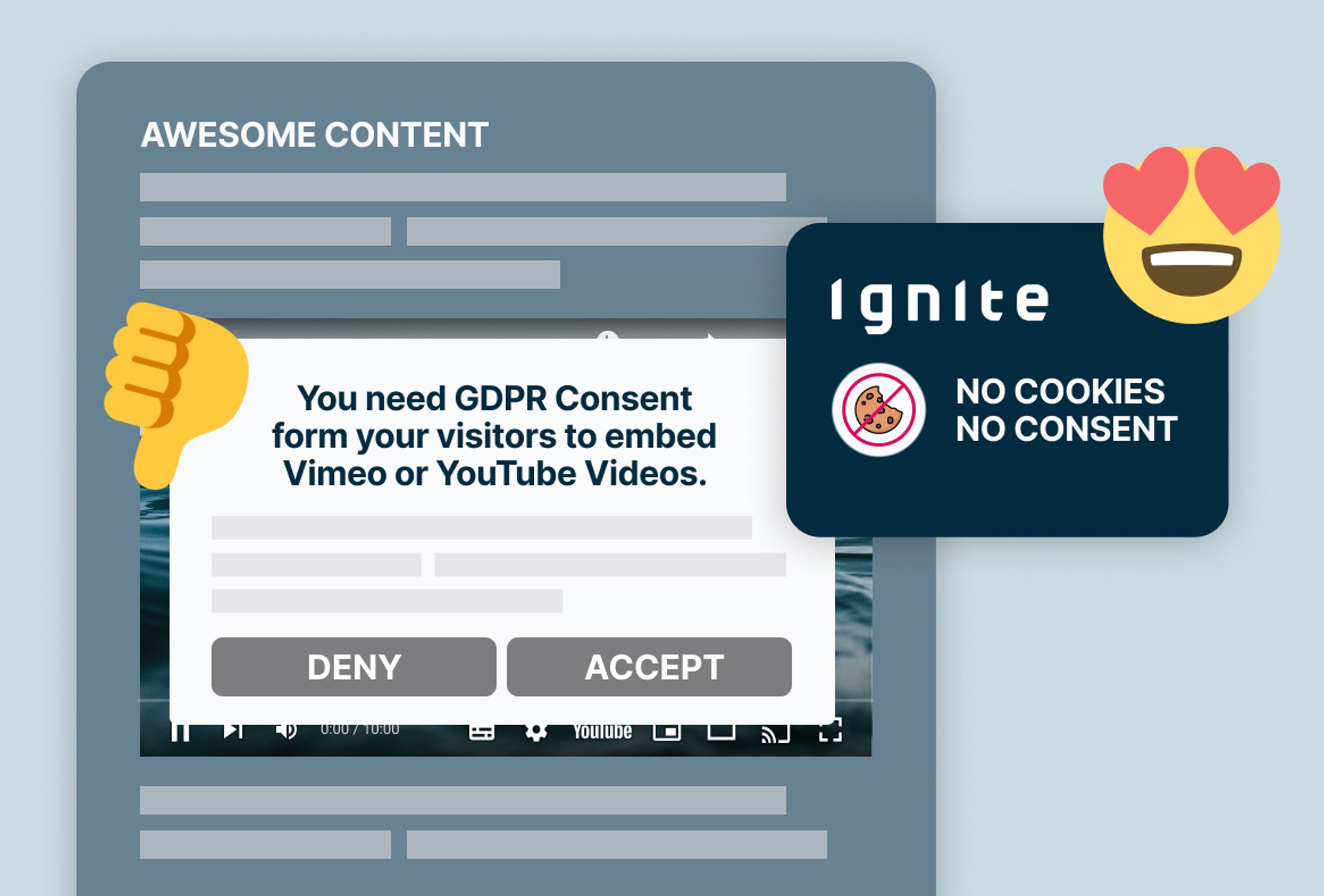 Ignite hat keine Cookies