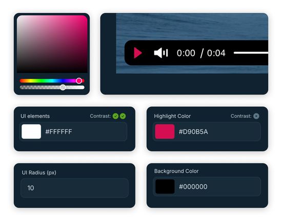 Player Design kann selbst konfiguriert werden