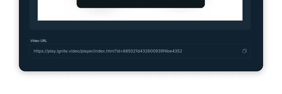 Video Link in Ignite integrieren