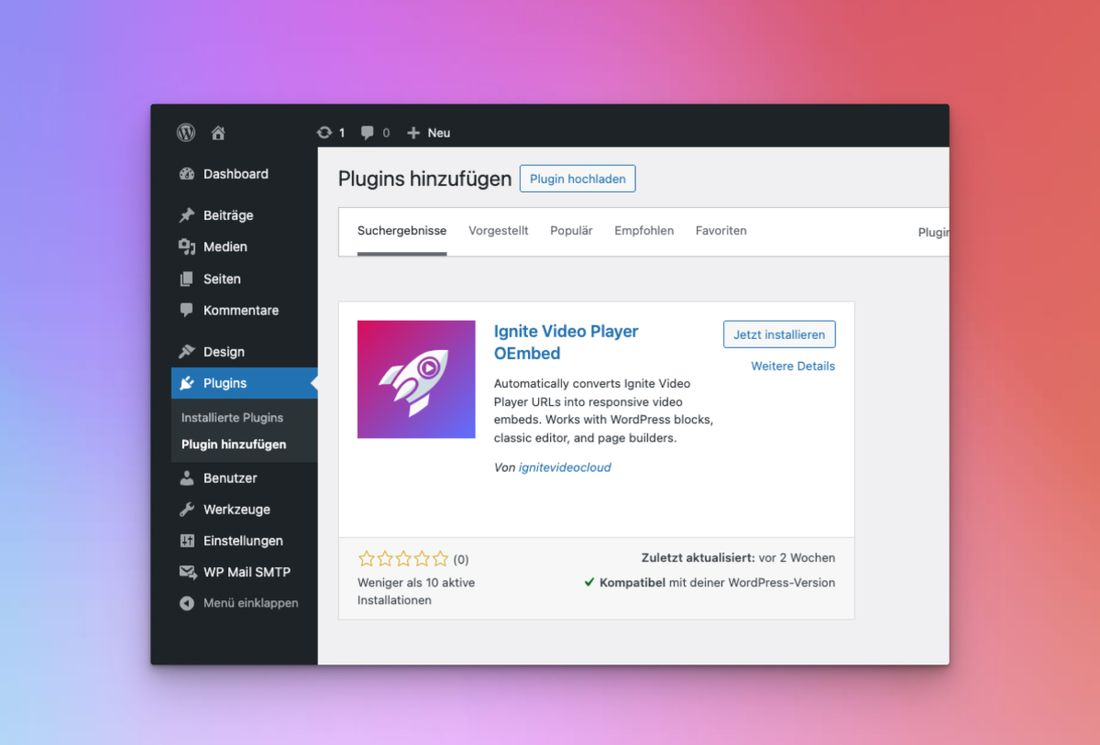 Ignite Video Wordpress Plugin 