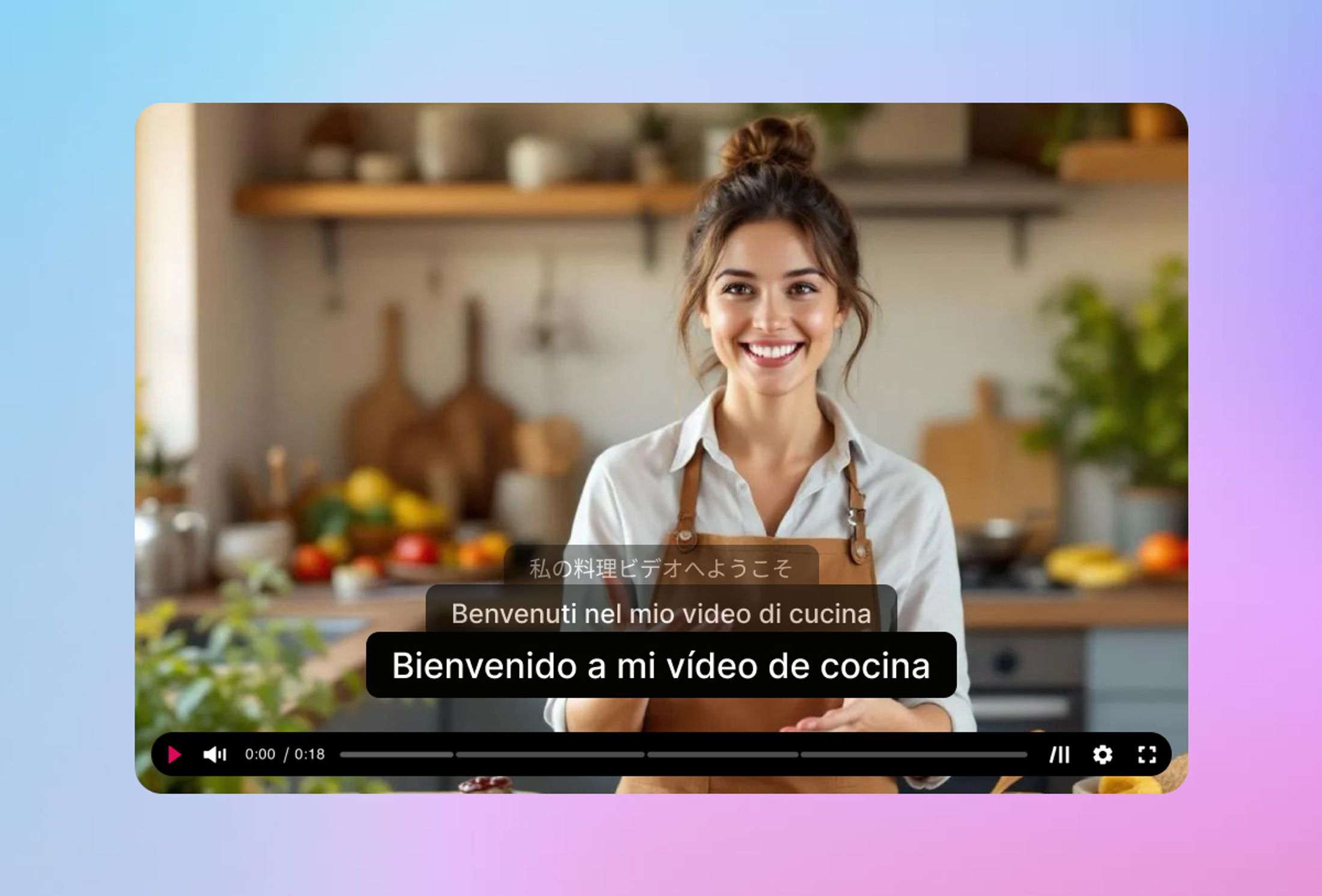 KI Funktion: Übersetzung von Untertitel und Transkriptionen