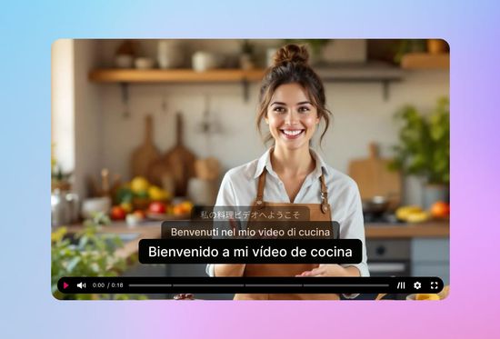 Traducir subtítulos a diferentes idiomas