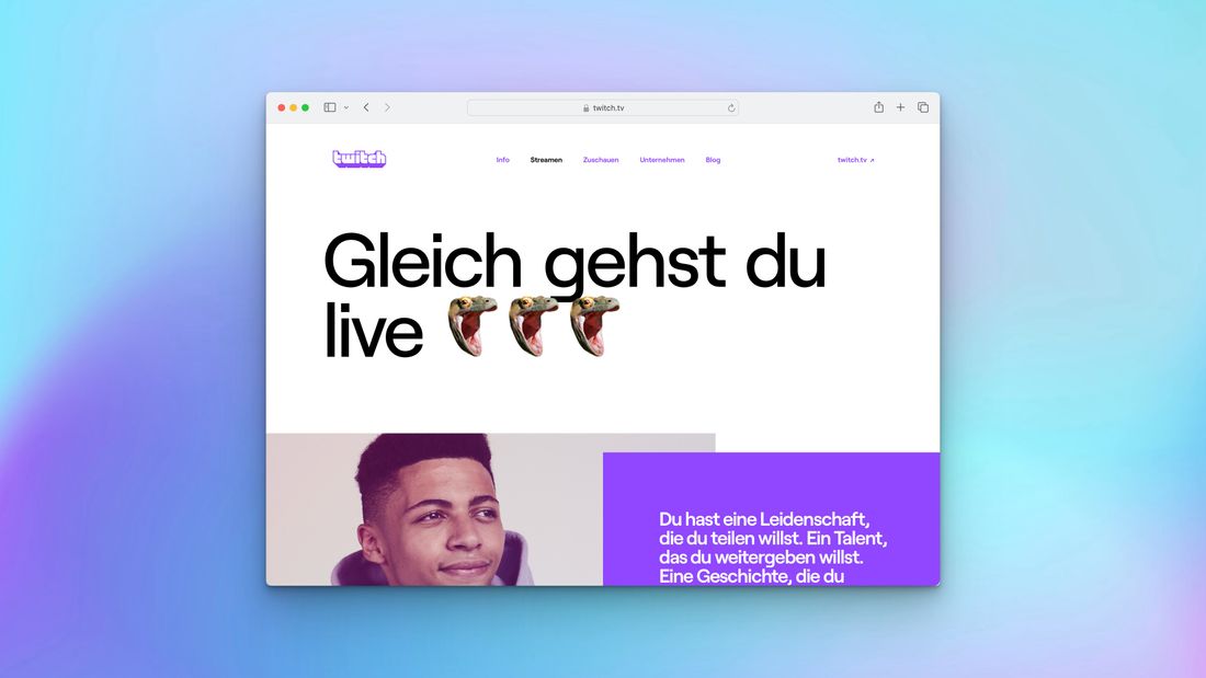 Screenshot Website: Twitch