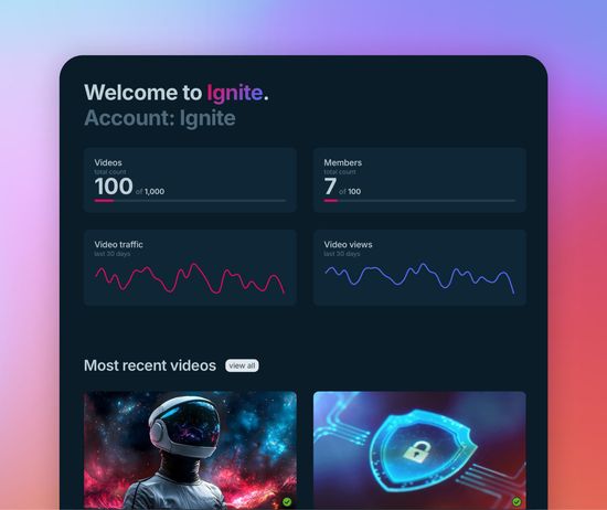 Screenshot within the Ignite App